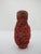Metal Chinese Carved Red Cinnabar Flower & Geometric Lacquer Snuff Bottle For Sale - Image 7 of 11