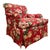Hickory Chair Furniture Company Late 20th Century Hickory Chair Sovereign Collection Red Floral Swivel Chairs - A Pair For Sale - Image 4 of 11