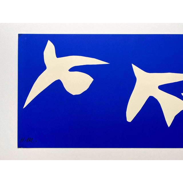 This Henri Matisse very rare vintage 1997 iconic large Modernist fine art silkscreen print " Les Oiseaux " 1947, is an...
