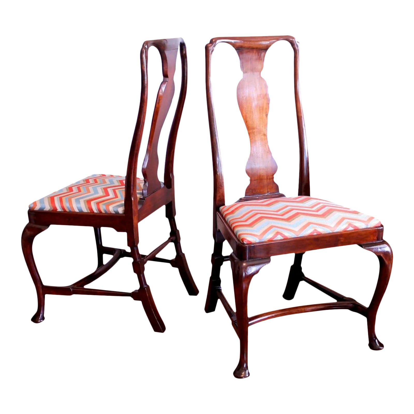 Early 18th Century Walnut George I - George II Period Side Chairs- a ...