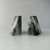 Postmodern Late 20th Century Green Marble Slanted Bookends- Pair For Sale - Image 3 of 12
