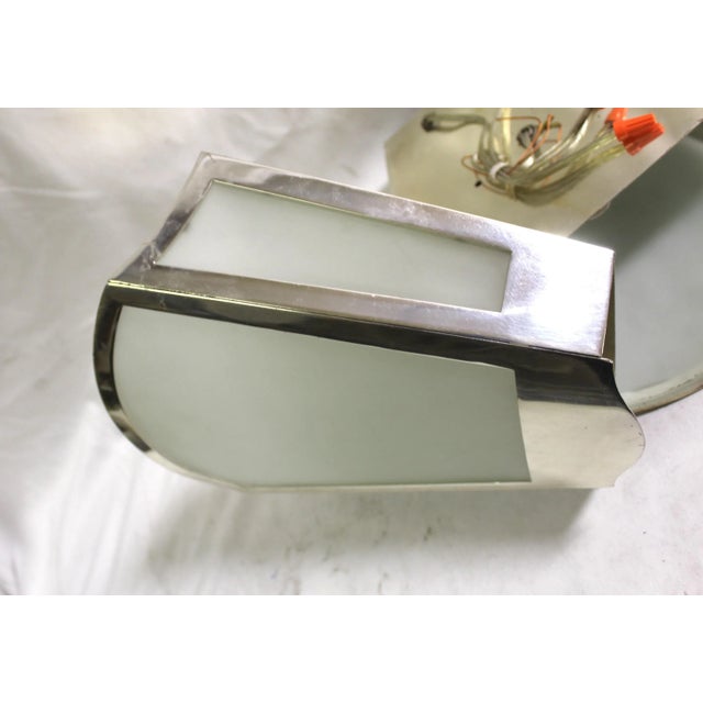 Mid-Century Modern 1990s Mid-Century Modern Silver Sconces - a Pair For Sale - Image 3 of 12