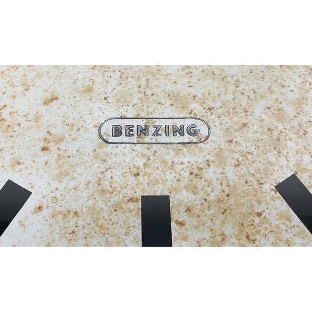 Industrial Grey Wall Clock from Benzing, 1960s For Sale - Image 13 of 16