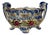Vintage Hand Painted Footed Cachepot Made in Japan For Sale