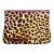 1998 Vintage Leggiadro Leopard With Pink Zipper Pouch or Bag For Sale