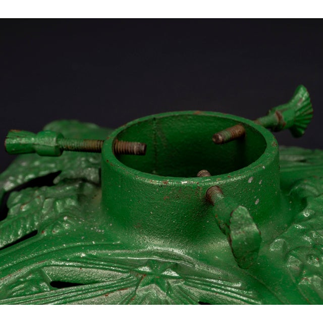 Art Nouveau Cast Iron Christmas Tree Stand, 1920s For Sale - Image 11 of 15