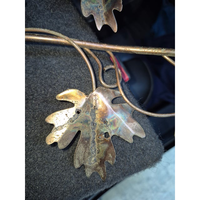 1970s Mid-Century Modern Curtis Jere Style Copper Maple Leaf Wall Sculpture For Sale - Image 13 of 15