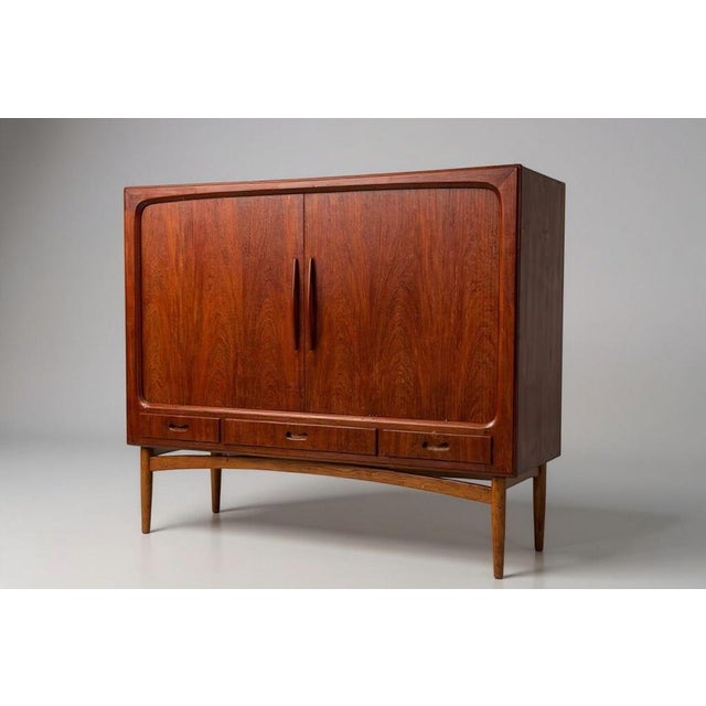 Danish Teak Shutter Cabinet with Drawers and Shelves, 1960s For Sale - Image 11 of 11