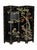 Striking mid-century Asian Coromandel-style four-panel folding screen, circa 1960s, featuring two different decorative...