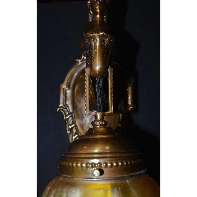 French Empire Bronze Siren Sea Nymph Figural Wall Light Sconce, 1930s For Sale - Image 11 of 18
