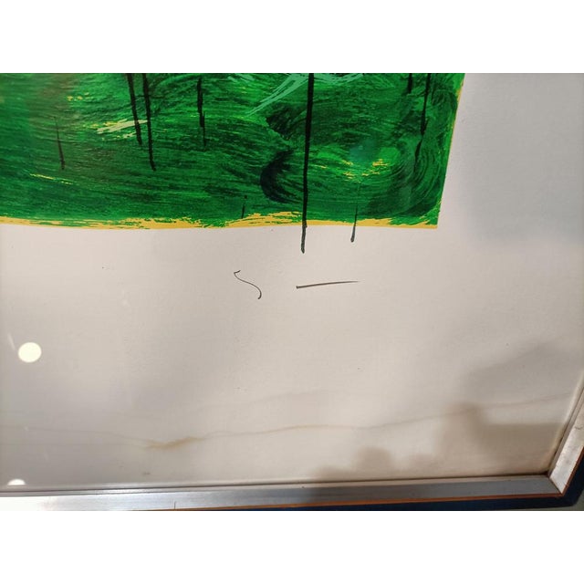 Mario Schifano, Landscape, 1970s, Color Lithograph, Framed For Sale - Image 14 of 17