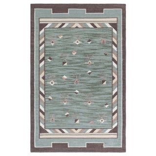 Modern Swedish Flat Weave Wool Rug by Doris Leslie Blau For Sale