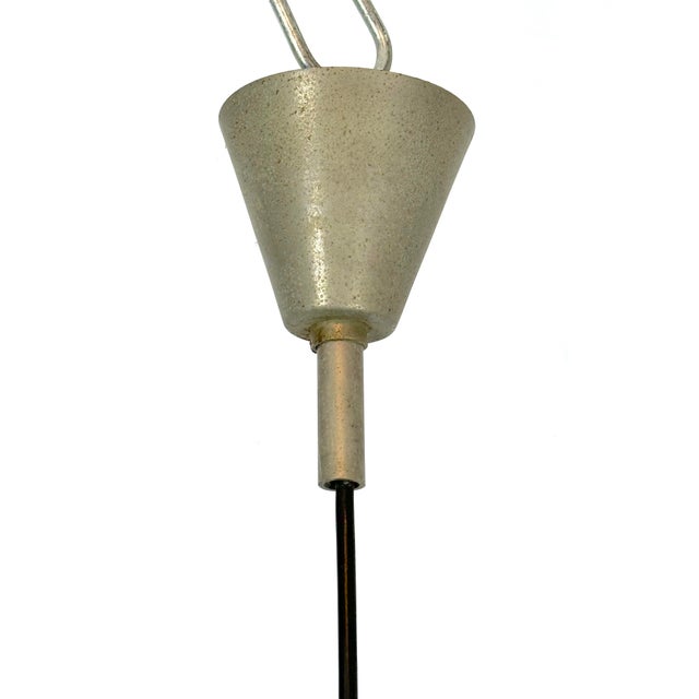 Art Deco Glass and Metal Chandelier from Seguso, 1940s For Sale - Image 7 of 12