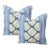 Diamond Pattern Pillows 22'' Pair For Sale