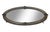 Arts & Crafts Antique, Arts & Crafts Metal Hammered Oval Beveled Mirror For Sale - Image 3 of 5