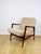 Wood Polish Beige Gold Bouclé Lounge Chair, 1970s For Sale - Image 7 of 11