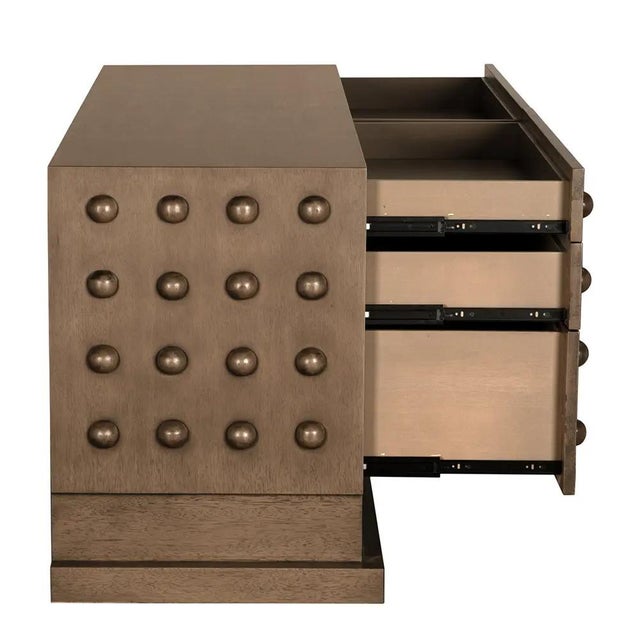 Mid-Century Modern NOIR Didier Sideboard, Greige Walnut For Sale - Image 3 of 6