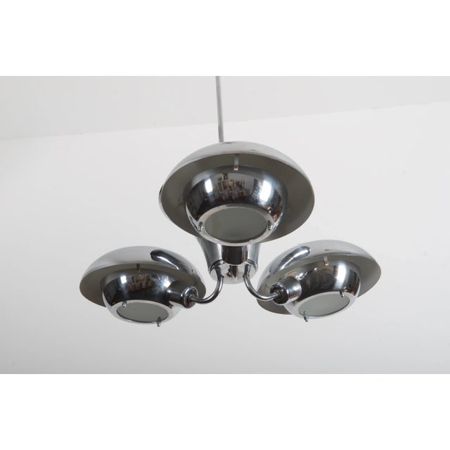 1930s Bauhaus Chandelier by Franta Anyz for Napako, 1938 For Sale - Image 5 of 8