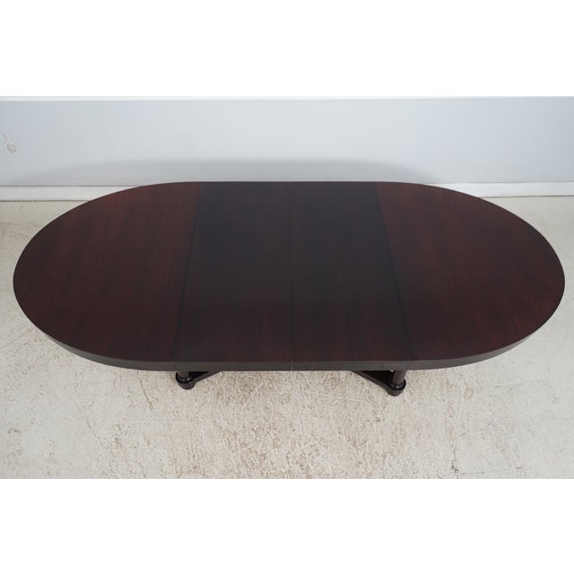 Baker Mahogany Barbara Barry Oval Dining Table For Sale - Image 17 of 18