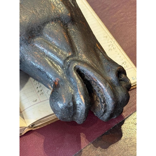 19th Century Wooden Horse Head Trade Sign For Sale - Image 12 of 18