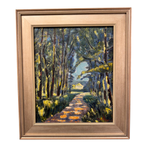 1950's J. Gowan Signed Oil on Canvas