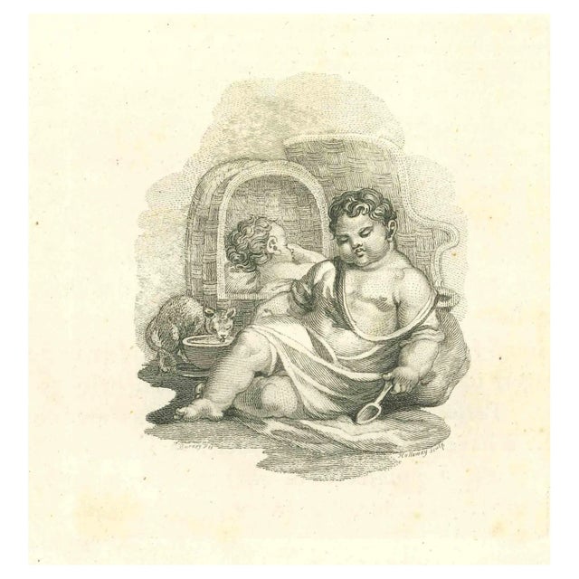 Thomas Holloway, Portrait, Original Etching, 1810 For Sale