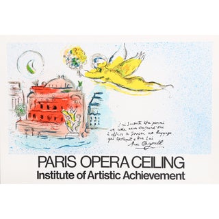 Paris Opera Ceiling Poster by Marc Chagall For Sale
