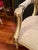 Vintage 1940s Louis XVI French Revival Neoclassical Giltwood Bow-Crest Armchair For Sale - Image 9 of 11