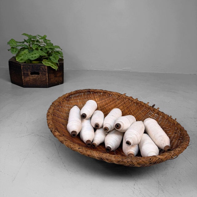 Vintage Japanese Bamboo Zaru Drying Basket, 1960s For Sale - Image 6 of 10