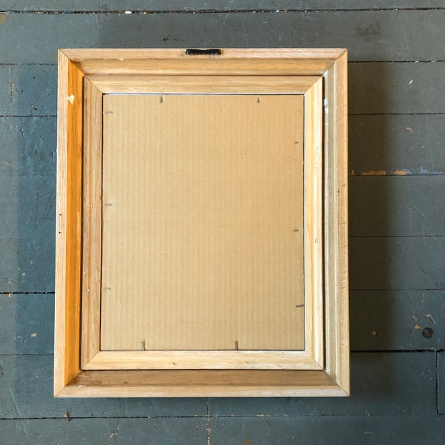 Portraiture 1970’s Original Colored Marker/Pencil Drawing Portrait of Van Gogh Vintage Frame For Sale - Image 3 of 4