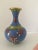 Blue 1940’s Cloisonné Vase For Sale - Image 8 of 8