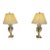 1970s Mid Century Modern Crystal Base Lamps - Set of 2 For Sale