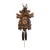Vintage German Black Forest Hunting Lodge Cuckoo Clock With Deer, Rifles & Oak Leaves For Sale