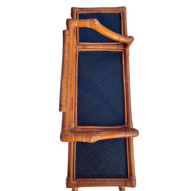 Vintage Pagoda Burnt Bamboo Hanging Shelf For Sale In Chicago - Image 6 of 8