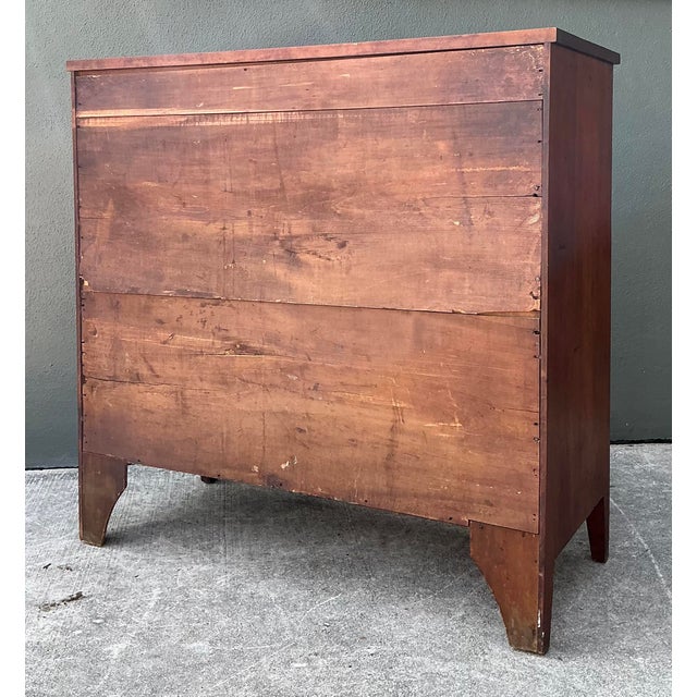 Brown Vintage Shaker Style Four Drawer Dresser For Sale - Image 8 of 12
