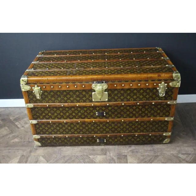 Trunk in Monogram from Louis Vuitton, 1920s For Sale - Image 16 of 18
