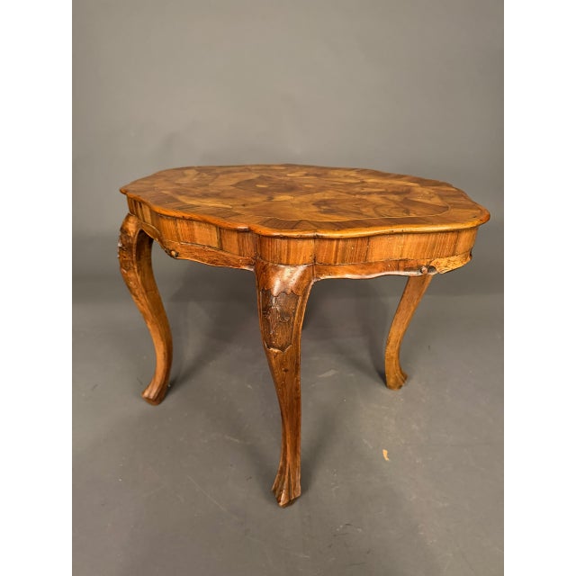 Italian Burl Olive Wood Tavolino Tea Table, Circa 1920 For Sale - Image 14 of 17