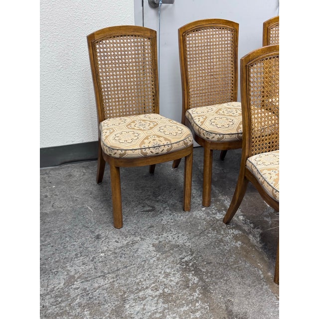 Drexel Heritage Accolade Collection Cane Back Dining Side Chairs, Set of Four For Sale - Image 10 of 12