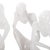 A captivating piece that appears as three distinct sculptures unified in harmony. Crafted with a matte white finish and...