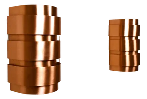 Swedish Model V155 Sconces in Copper by Hans-Agne Jakobsson for Hans-Agne Jakobsson AB, 1950s, Set of 2