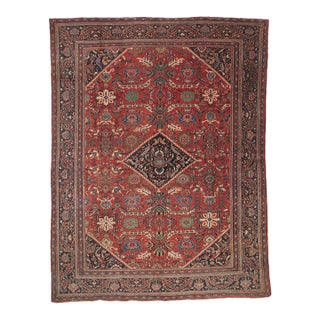Antique Persian Mahal Rug, 11'00 X 14'05 For Sale