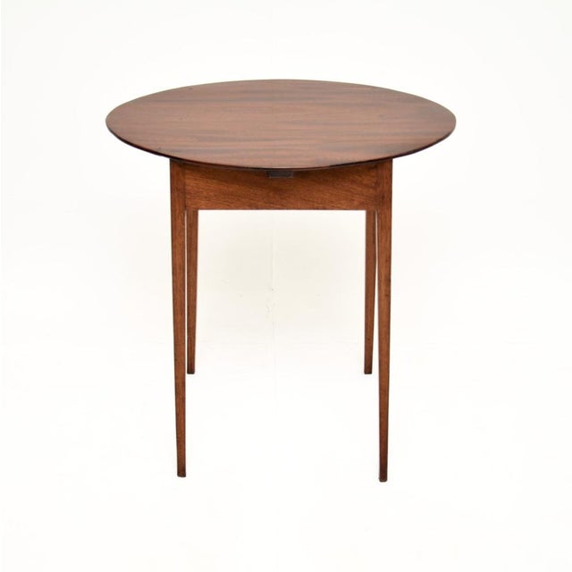 Wood Antique Edwardian Occasional Side Table, 1900s For Sale - Image 7 of 7