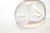 Glass Clear Hand-Blown Glass Paperweight With Bubbles For Sale - Image 7 of 11