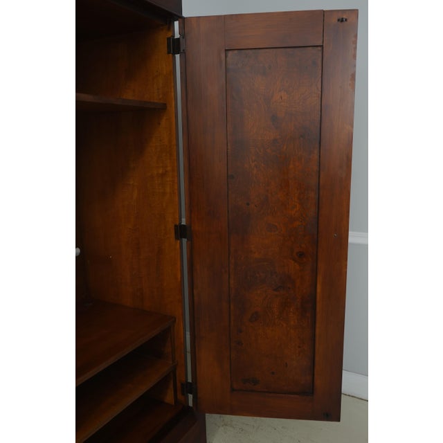 Romweber Rom Weber Burl Elm Walnut Armoire Cabinet For Sale - Image 4 of 14