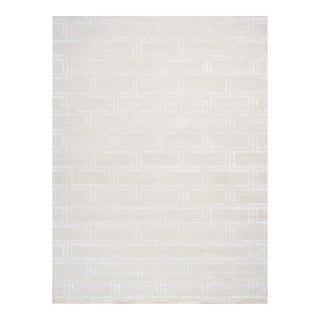 Edgy Hand-Tufted Ivory Area Rug- 7' 9'' X 9' 9'' For Sale