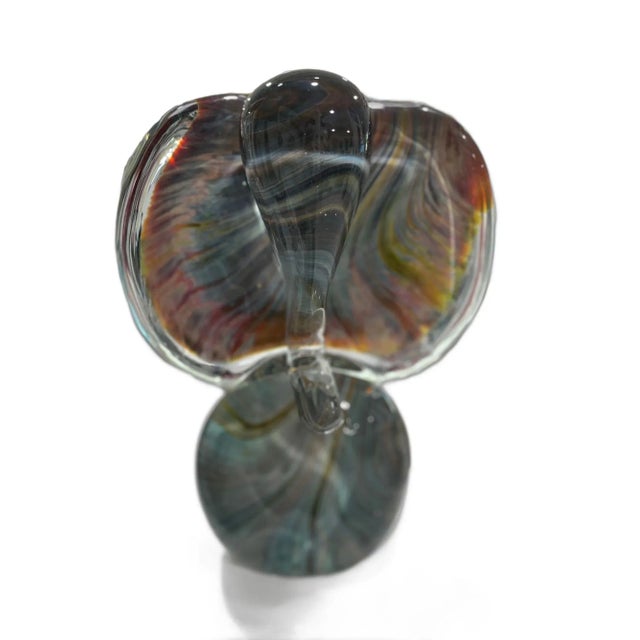 Very Cute Murano Glass Elephant Head in the captivating colors of caledconia glass. Made by one of Murano's top Glass...