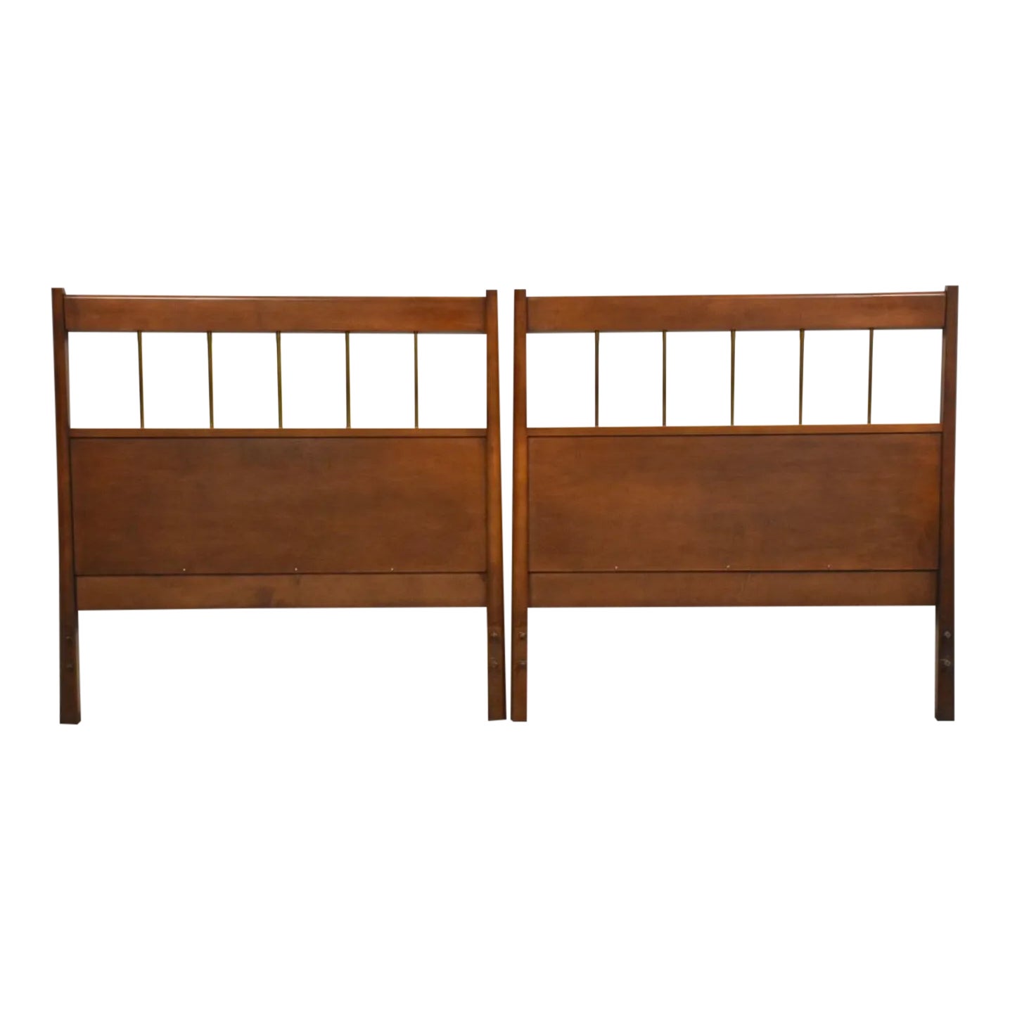 Solid Birch Planner Group Twin Headboards a Pair Mid Century Modern