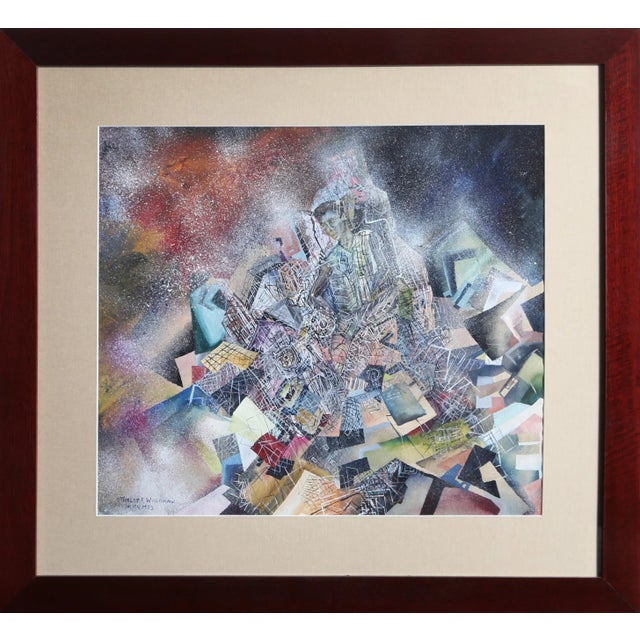 untitled Stanley F. Waldman Year: July 4th, 1952 Size: 18 in. x 20 in. Framed size: 26 x 29 inches Acrylic on Paper,...