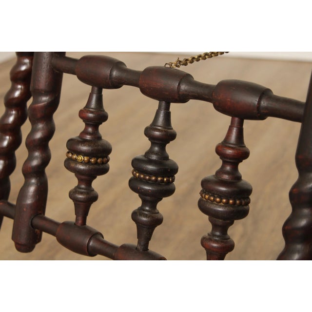 Antique Victorian Carved Stick and Ball Display Easel For Sale - Image 11 of 13