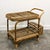 Boho Chic Vintage Italian Rattan Bar Cart with Bottle Holder, 1970s For Sale - Image 3 of 13
